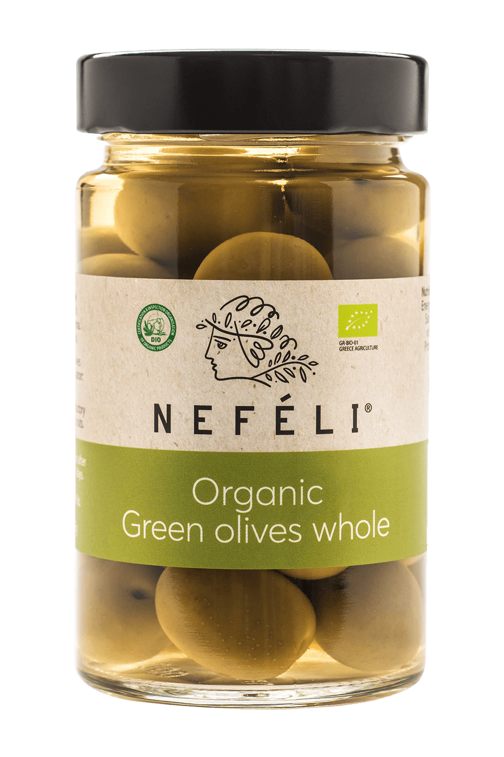 Organic Green olives whole